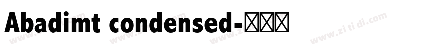 Abadimt condensed字体转换